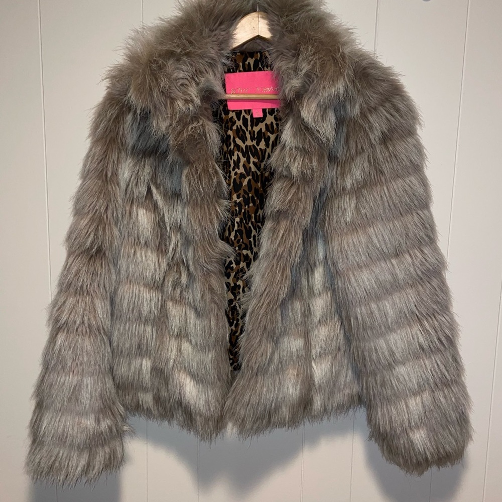 Vintage Betsy Johnson Faux Fur Jacket